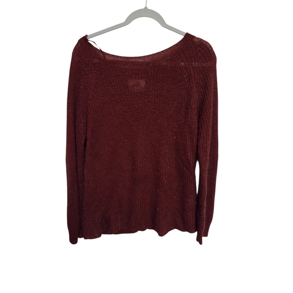 Cotton On Knitwear Sweater Womens Long Sleeve Knit Maroon Casual